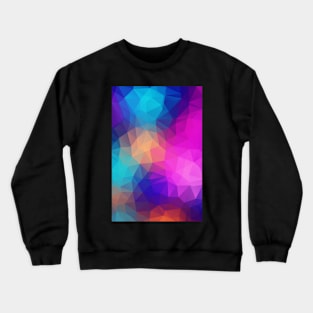 Multicolour Prismatic Pattern Lightweig Crewneck Sweatshirt